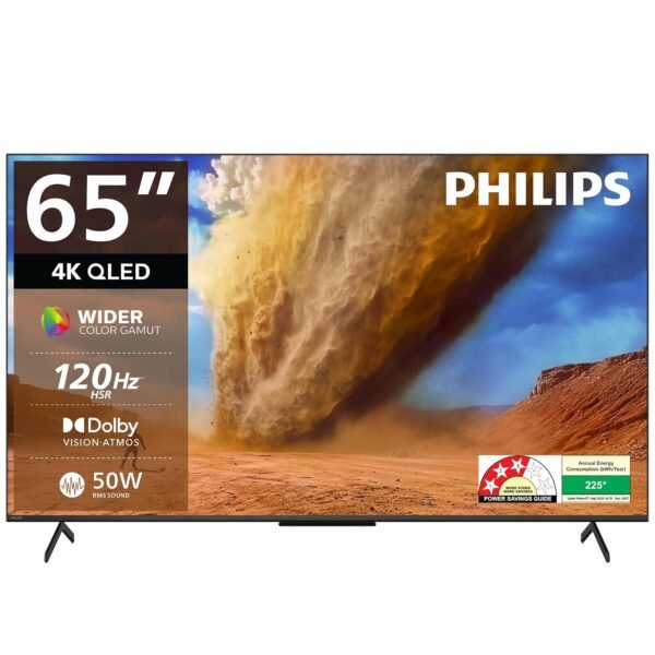 Philips 165 cm (65 inches) 8300 Series 4K Ultra HD Smart QLED Google TV 65PQT8300/94
