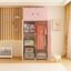 Plastic Wardrobe for Kids-Cupboard for Clothes, Almirah for Clothes, Baby Collapsible Wardrobe, Multi-Purpose Kids Storage Rack for Home Toy Kitchen Floor, Sink Living Room (Pink, 8-Door)