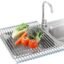 Printme Roll Up Dish Drying Rack Over The Sink for Kitchen RV Sink Drying Rack Kitchen Folding Dish Drainer Mat Rolling Dish Rack Foldable Sink Rack