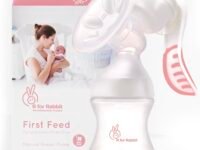 R for Rabbit First Feed Manual Breast Pump for Women - Most Safe and Comfortable Feeding Breast Pump (Pink)