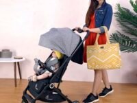 R for Rabbit Pocket Air Stroller Baby Stroller|Portable Travel Friendly Pre-Installed Stroller & Pram for Newborn Baby Boys & Girls of Age 0 to 3 Years (Grey)