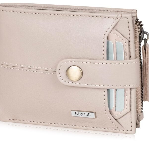 RIGOHILL Doger Garlic Mens Leather Wallet | Leather Wallet for Men | RFID Mens Wallet