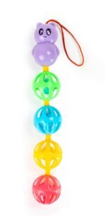 Ratna's Cradle Rattle with Rattling Sound Upon Shaking | Safe & Non Toxic Hanging Rattle Toy Multicolor for Infants & New Born Babies