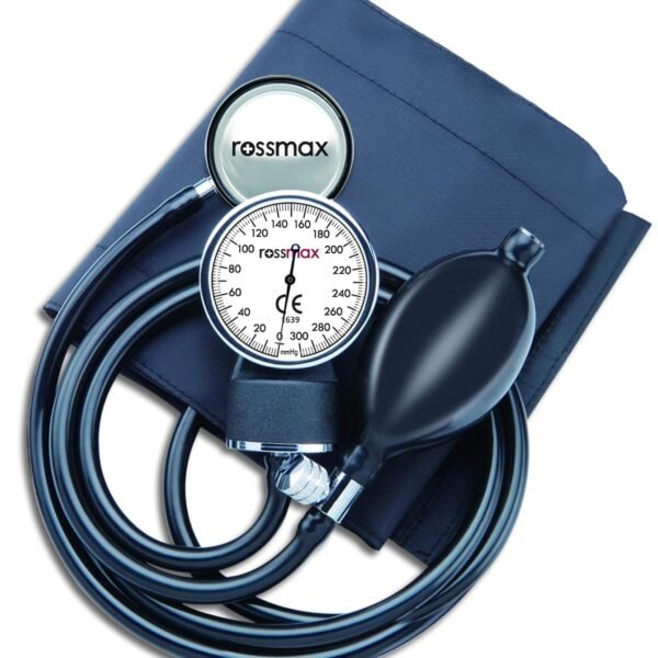 Rossmax GB102 Aneroid Blood Pressure Monitor Sphygmomanometer with Stethoscope (Black)