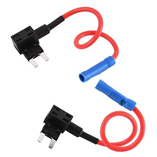 SHOP360 Mini Blade Fuse Tap Add-A-Circuit Adapter Holder for Auto Car DIY Test (Set of 3)