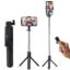 SOOPII 3-in-1 Selfie Stick with Bluetooth Remote, Foldable Tripod Stand, Compact & Extendable Upto 70 cm / 27.5 inches Mobile Stand Holder for iPhone and Android Devices
