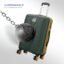 Safari Cabin Thorium Neo 8 Wheels Set of 2 (+ Medium) Trolley Bags, Hard Case Polycarbonate, 360º Spinner Wheeling Luggage for Men & Women, Travel Bag Suitcase, Dusk Green
