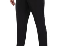 SaintX Men's Premium 4-Way Stretchable Formal Summer Pants | Stylish Slim Fit Multi-Purpose Athleisure Trousers | Business Casual Office/Anytime Wear | Ultra Soft Feather Touch Sunscreen Fabric