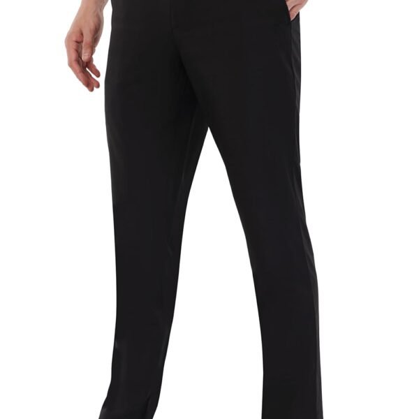 SaintX Men's Premium 4-Way Stretchable Formal Summer Pants | Stylish Slim Fit Multi-Purpose Athleisure Trousers | Business Casual Office/Anytime Wear | Ultra Soft Feather Touch Sunscreen Fabric