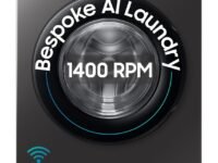 Samsung 9 kg, 5 star, AI EcoBubble, Super Speed, Wi-Fi, Hygiene Steam with Inbuilt Heater, Digital Inverter, Fully-Automatic Front Load Washing Machine (WW90DG5U24AXTL, Inox)