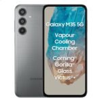 Samsung Galaxy M35 5G (Thunder Grey,6GB RAM,128GB Storage)| Corning Gorilla Glass Victus+| AnTuTu Score 595K+| Vapour Cooling Chamber| 6000mAh Battery| 120Hz Super AMOLED Display| AI| Without Charger