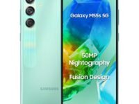 Samsung Galaxy M55s 5G (Coral Green,8GB RAM,128GB Storage) | 50MP Triple Cam| 5000mAh Battery| Snapdragon 7 Gen 1 | 4 Gen. OS Upgrade & 5 Year Security Update| Super AMOLED+ Display| Without Charger