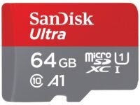 SanDisk Ultra 64GB microSDXC UHS-I, 140MB/s R, Memory Card, 10 Y Warranty, for Smartphones