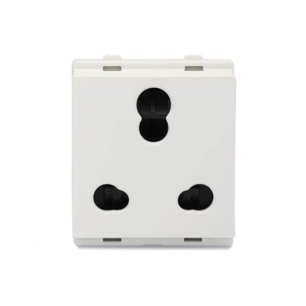 Schneider Electric P2106 Livia-10A/16A 3 Pin Socket with Shutter - White (Pack of 10)