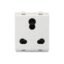 Schneider Electric P2106 Livia-10A/16A 3 Pin Socket with Shutter - White (Pack of 10)