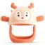 Silicone Reindeer Teether | Teething Toys for 3+ Months Babies, Infant Hand Teether Pacifiers for 3+ Months Breastfeeding Babies, Easy Grip Teething Mitten (Beige)