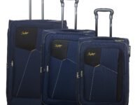 Skybags Rubik Polyester Softsided Luggage Set of 3 Small, Medium & Large, Blue