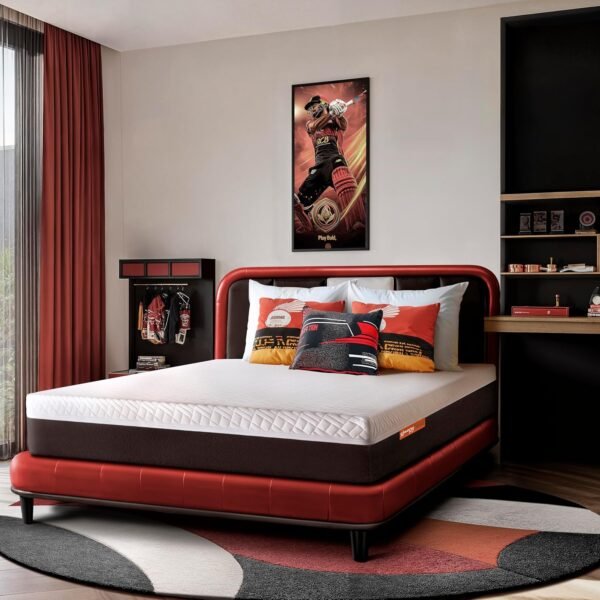 Sleepyhead Sense - 3 Zoned BodyIQ Orthopedic Memory Foam Mattress with Smart Orthopedic Support |10 Years Warranty |Medium Firm with Cooling Technology |8 Inch King Size Bed Mattress (72x72x8)