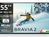 Sony 139 cm (55 inches) BRAVIA 2 4K Ultra HD Smart LED Google TV K-55S25B (Black)