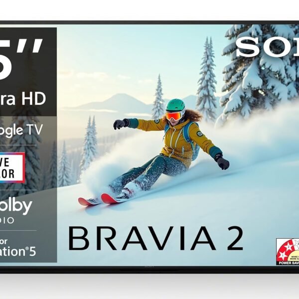 Sony 139 cm (55 inches) BRAVIA 2 4K Ultra HD Smart LED Google TV K-55S25B (Black)