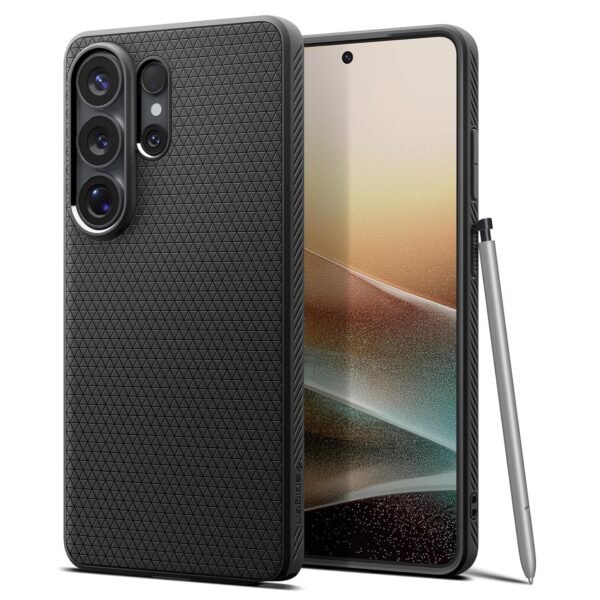 Spigen Liquid Air | Samsung Galaxy S26 Ultra Case [Flexible] [Air Cushion Protection] Galaxy S26 Ultra Back Cover | TPU - Matte Black