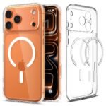 Spigen Ultra Hybrid MagFit Back Cover Case Compatible with iPhone 17 Pro (TPU + Poly Carbonate | Clear White)