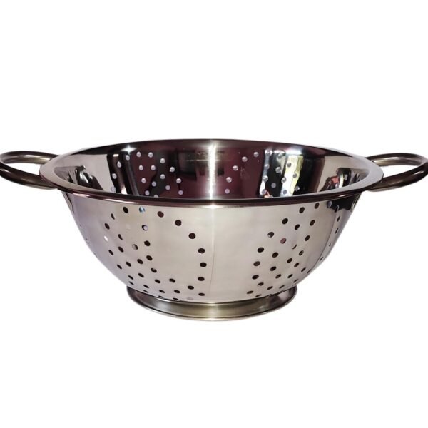 Stainless Steel Colander, Strainer, Sieves 3000ml Dia- 24cm with Pudding and Handle