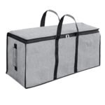 Storite Multi-Purpose Heavy Duty Moisture Proof 81 Litres Canvas Super-Size Jumbo Storage Bag/Toys/Blankets/Stationery/Clothes/Moving bags With Strong Reinforced Handles Rectangular(87x26x36cm), Grey