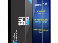 SupCares Tempered Glass for Samsung Galaxy A17, Galaxy M17, M36, F36 and Galaxy F17 (6.7 Inch) With Installation Kit | Military-Grade Gorilla Screen Protector | Edge to Edge Coverage | Black