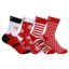 Supersox Christmas Crew Socks for Men & Women - Breathable Combed Cotton - Sweat Absorbent - Anti Odour, Ideal for Gifts, Free Size, Pack of 4 (Santa, Reindeer, Snow Flakes & Polka dots)