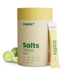 Supply6 Salts | Electrolyte Mix | Zero Added Sugar | Sodium, Potassium, Magnesium, Zinc & Fiber | Keto Friendly, Vegan Friendly, No Preservatives (18 Servings, Lemon Lime)