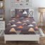 THE HOME STYLE Cotton Feel Glace Cotton Elastic Fitted All Around Printed Full Length Single Bed Bedsheet With 1 Pillow Cover 300 TC (36"X78", Graphite Triangle)