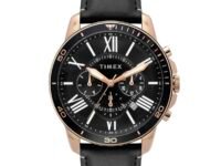 TIMEX Analog Watch for Man with Round Dial & Water Resistant Men's Wrist Watches