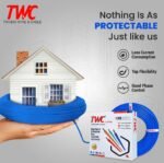 TWC Lite Blue 0.75 SQMM 90 METER | Copper Wire | HRFR (Heat Resistant Flame Retardant) Lead-Free Cable | Low Smoke Halogen-Free Wire for Home & Industrial Electrical Wiring