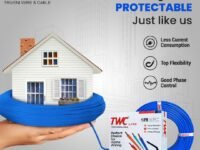 TWC Lite Blue 0.75 SQMM 90 METER | Copper Wire | HRFR (Heat Resistant Flame Retardant) Lead-Free Cable | Low Smoke Halogen-Free Wire for Home & Industrial Electrical Wiring