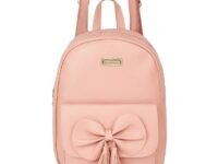 TYPIFY® Teddy Keychain Faux Leather Backpack for Women – Stylish, Lightweight, Spacious Bag for School, Office, College & Travel – Trendy Everyday Use Backpack for Girls | Gift for Her