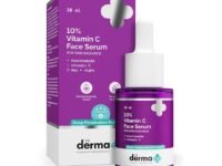 The Derma Co 10% Vitamin C Face Serum with 5% Niacinamide, Powered by Deep Penetration Formula™ | Fades Dark Spots | Reduces Pigmentation | Boosts Collagen | Brightens Skin | All Skin Types | 30 ml