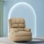 The Sleep Company Luxe Motorised Recliner Sofa | Recline, Rock, Revolve | Patented SmartGRID Technology | German Engineered Mechanism | 1 Seater - Superior Seat Comfort | Beige | Free Installation