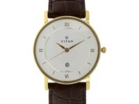 Titan White Dial Analogue Watch for Men (9162YL01)-NM9162YL01 / NL9162YL01/NP9162YL01
