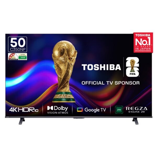 Toshiba 126 cm (50 inches) C350NP Series 4K Ultra HD Smart LED Google TV 50C350NP (Black)