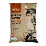 Two Brothers Organic Farms - Khapli Wheat Flour (5kg) | Low-Gluten Wheat Flour | High Dietary Fiber for Easy Digestion | Stoneground Emmer | Khapli Atta | India's Only Certified Glyphosate Free Atta