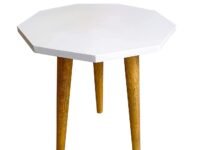 UHUD CRAFTS Beautiful Antique Wooden Fold-able Side Table/End Table/Plant Stand/Stool Living Room Kids Play Furniture Table Round Shape