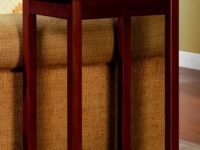 Umark Tall End Table | Long Table with Lower Self | Sheesham Wood Table for Home Decor | Natural Brown Finish