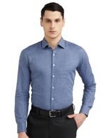 Van Heusen Formal Checkered Shirt for Men| Premium Cotton| Full Sleeves| Slim Fit |Breathable Fabric