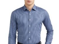 Van Heusen Formal Checkered Shirt for Men| Premium Cotton| Full Sleeves| Slim Fit |Breathable Fabric