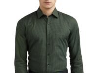 Van Heusen Formal Micro Checkered Shirt for Men| Premium Cotton| Full Sleeves| Slim Fit |Breathable Fabric
