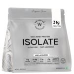 Wellbeing Nutrition Clean Whey Protein Isolate 1kg Unflavoured | 31g Protein, 7.1g BCAA | 4B CFU Probiotics & Natural Digestive Enzymes | Fast Absorbing, No Bloating, Easy to Digest | Faster Muscle Recovery
