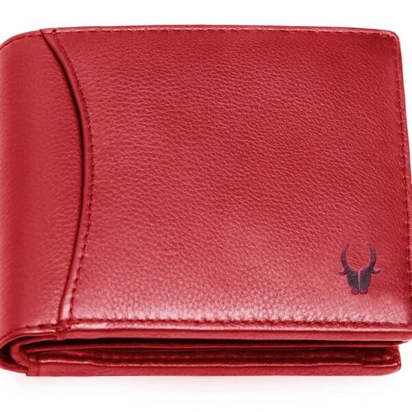 WildHorn Leather Men's Wallet (WH1173) (Red)