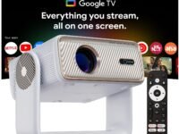 Wzatco Yuva Horizon, Google TV Official, Native 1080P, Projector 4k Ultra HD, 1500 ANSI Ultra Bright, Fully Automatic, Dust Free, Smart Mini Theater for Room, Home Cinema, 2GB-32GB
