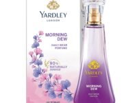 Yardley London Morning Dew Perfume Spray| Fresh Floral Scent| 90% Naturally Derived| Lilly Of Valley & Frangipani| Perfume For Women| 100Ml